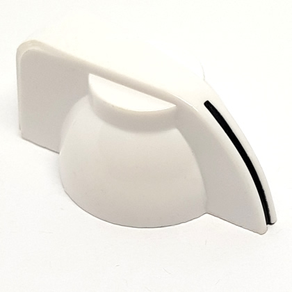 Chicken Head Knob - White - Click Image to Close